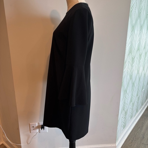 Polo Ralph Lauren Black Bell Ruffle Sleeve Sheath Dress Quiet Luxury Classic - Picture 10 of 13